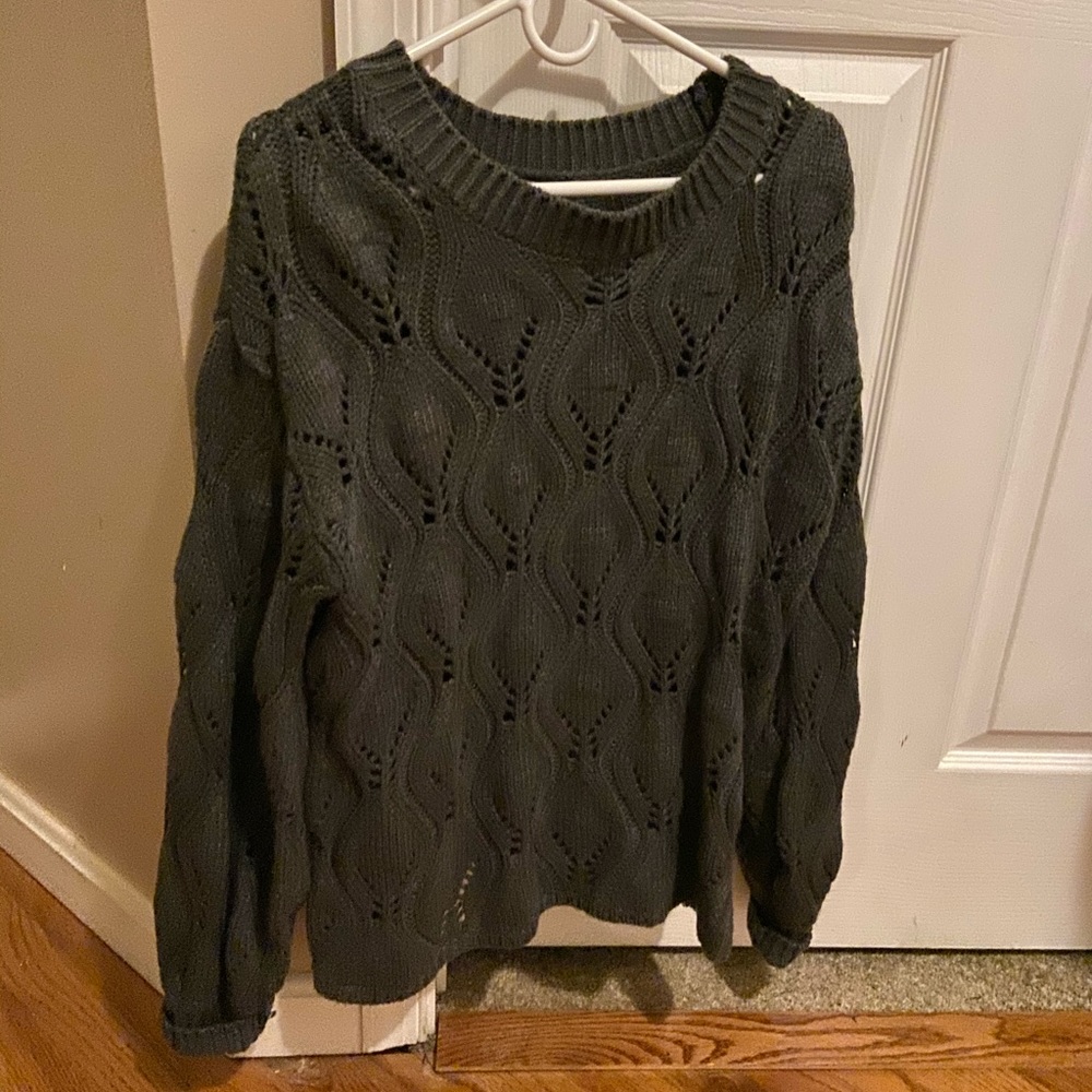 Oversized gray sweater